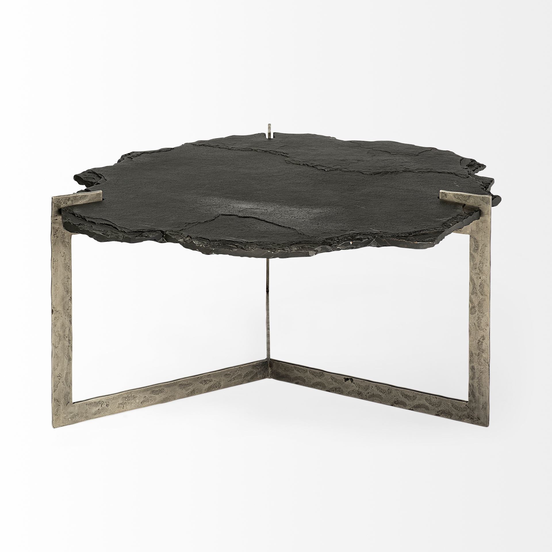Mercana - Shale Coffee Table in Black/Gold, Stone