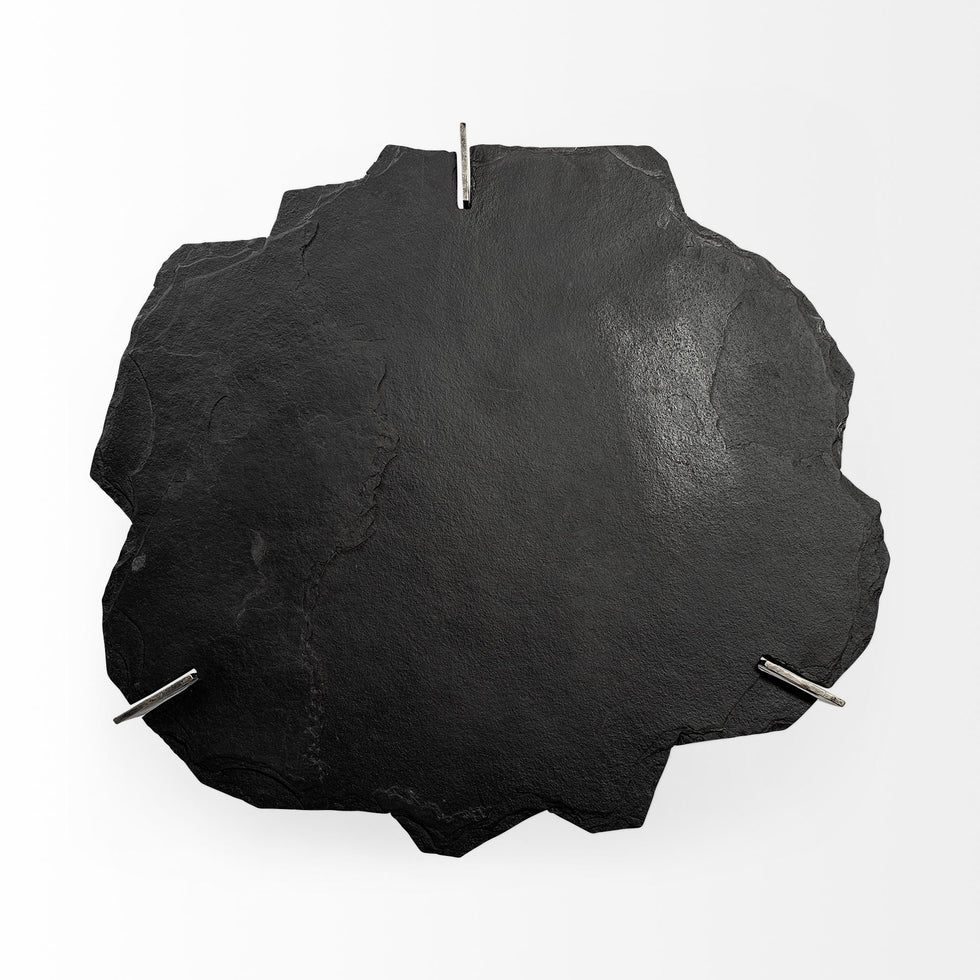 Mercana - Shale Coffee Table in Black/Gold, Stone