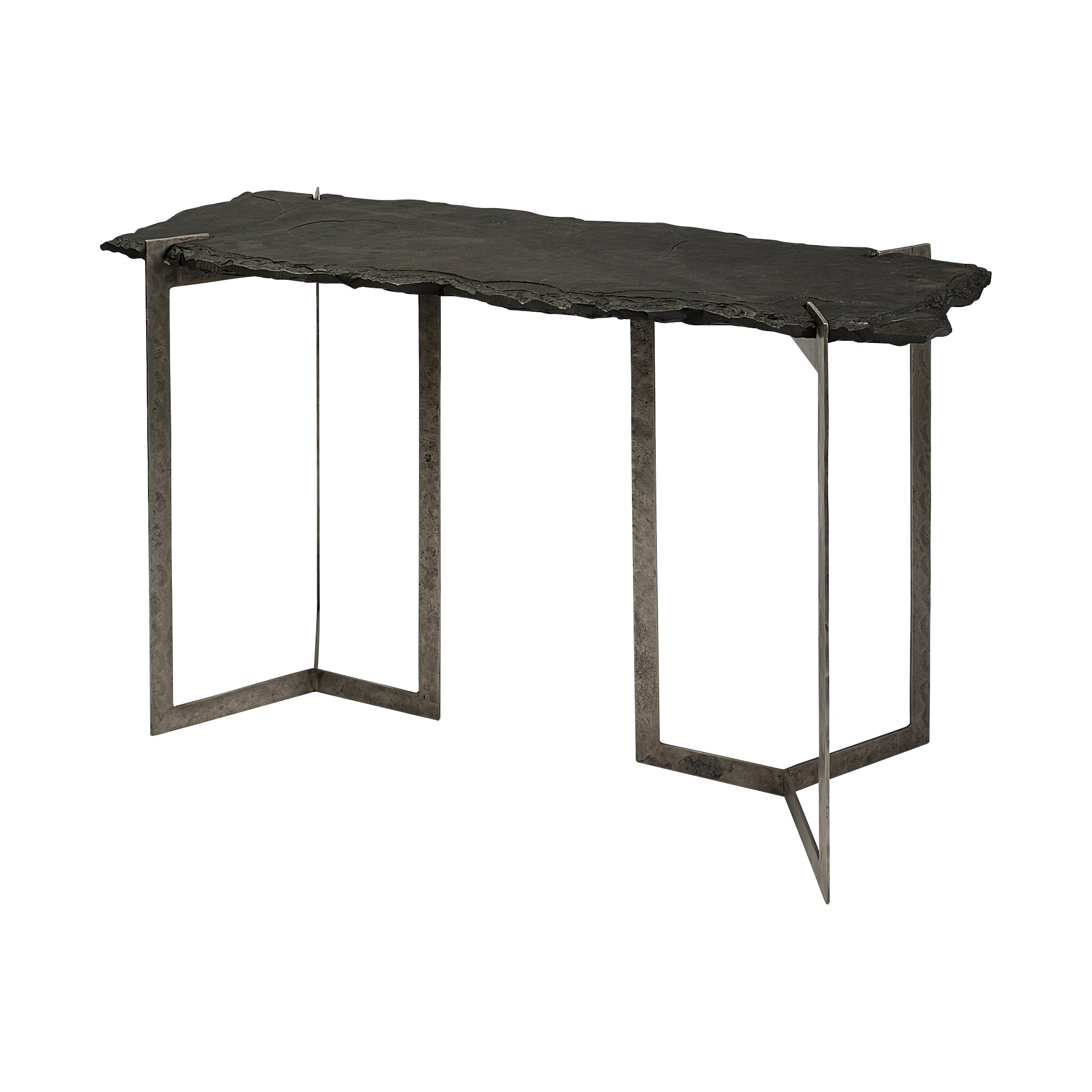 Mercana - Shale Console Table in Black, Iron
