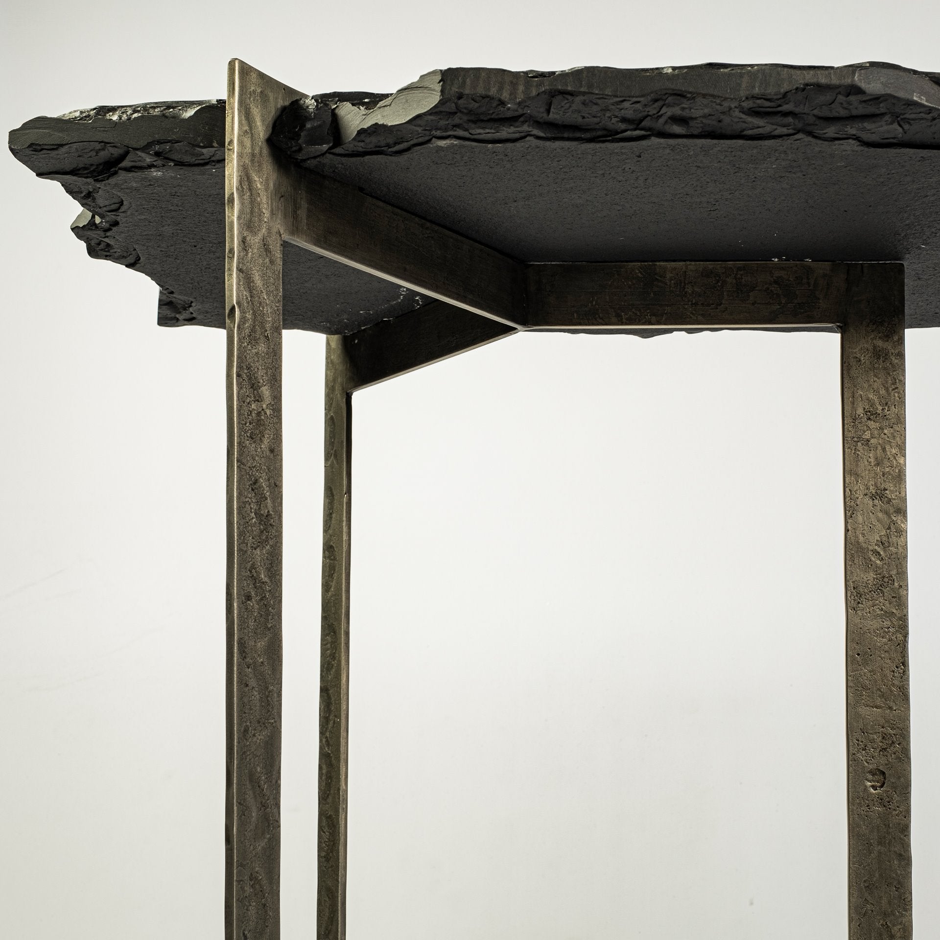Mercana - Shale Console Table in Black, Iron