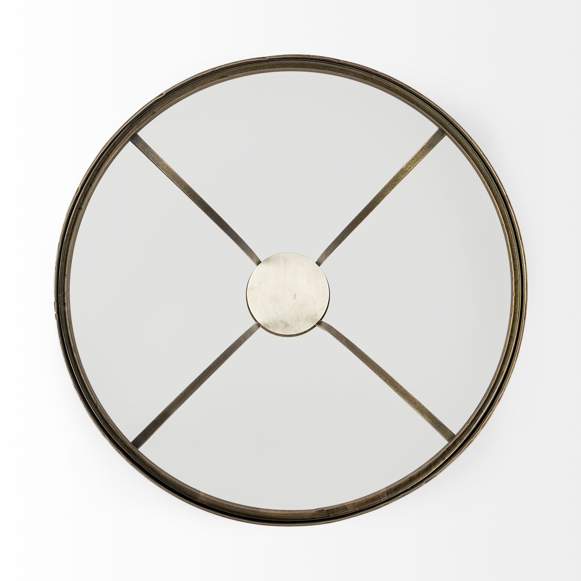 Mercana - Jacinta End Table in Clear, Metal