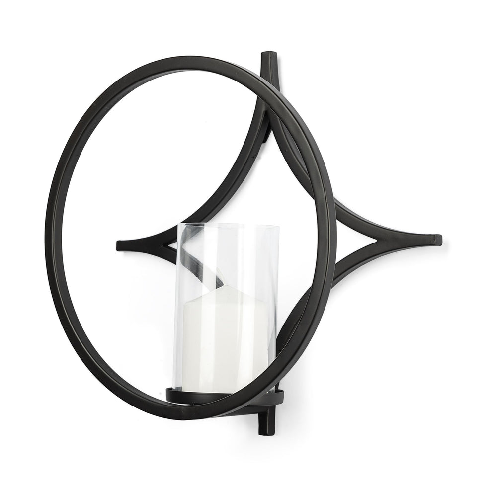 Mercana - Lyra Black Wall Candle Holder
