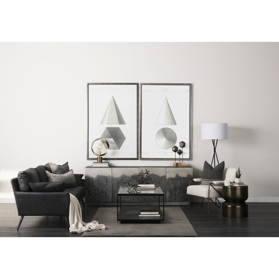 Mercana - Vicunya Upholstered Accent Chair in White, Iron