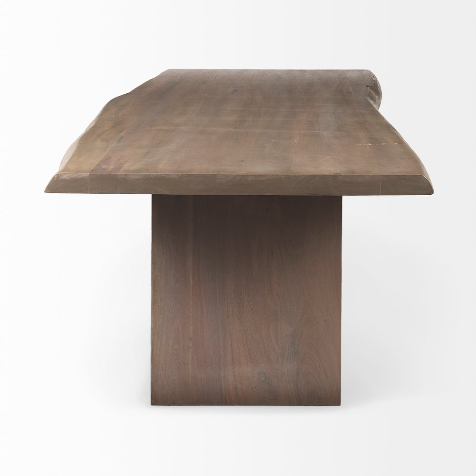 Mercana - Konstantin Dining Table in Brown, Solid Wood