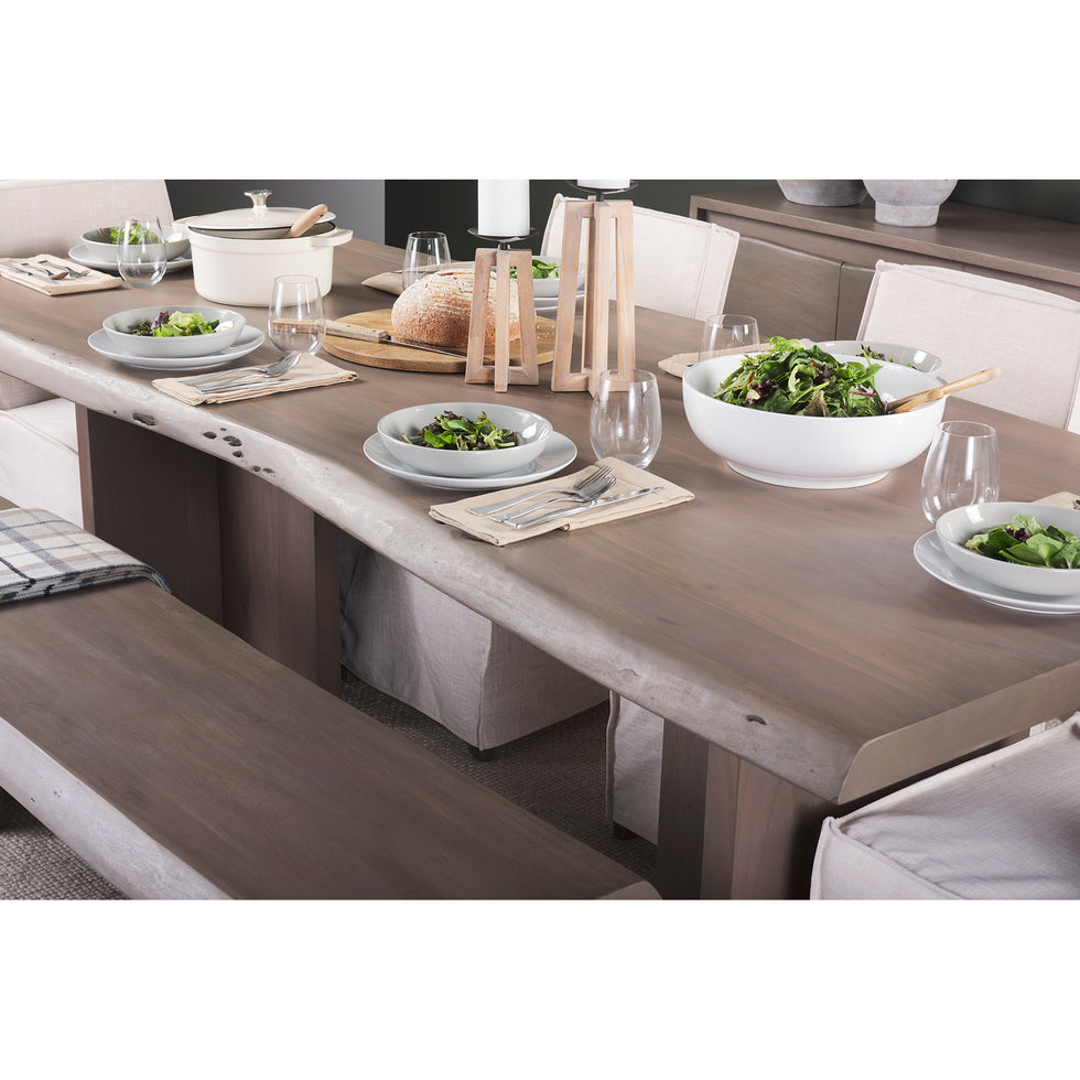 Mercana - Konstantin Dining Table in Brown, Solid Wood