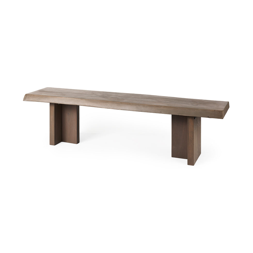 Mercana - Konstantin Bench in Brown, Solid Wood
