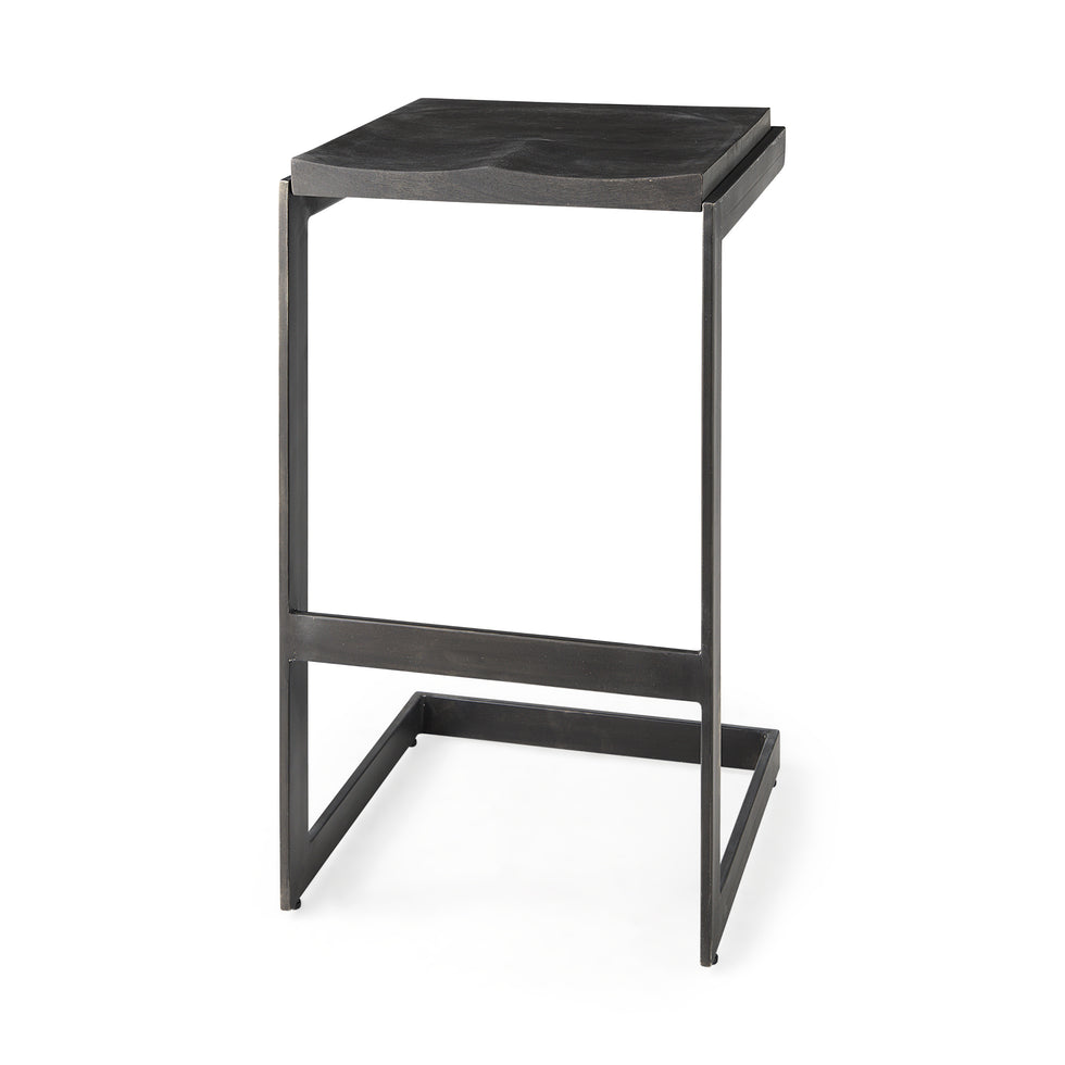 Mercana Kiran Wood Seat Bar/Counter Stool