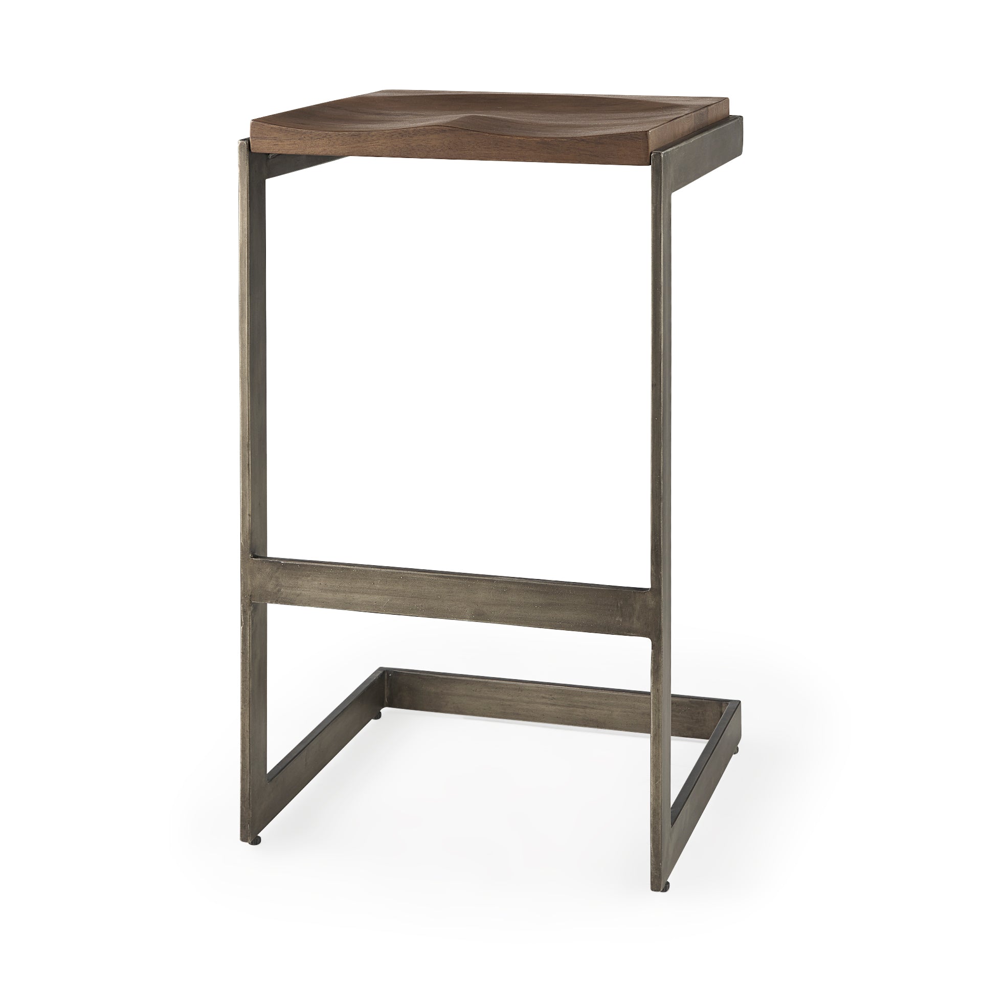 Mercana Kiran Wood Seat Bar/Counter Stool