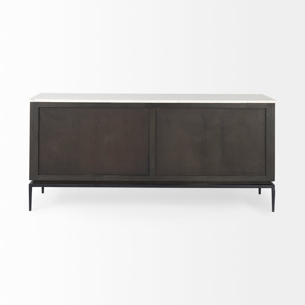 Mercana - Divina Sideboard in Black, Solid Wood