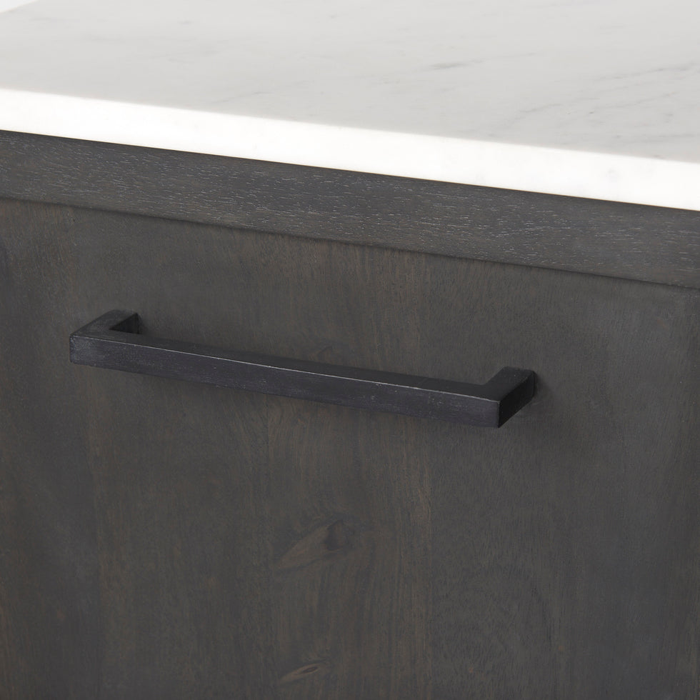 Mercana - Divina Sideboard in Black, Solid Wood