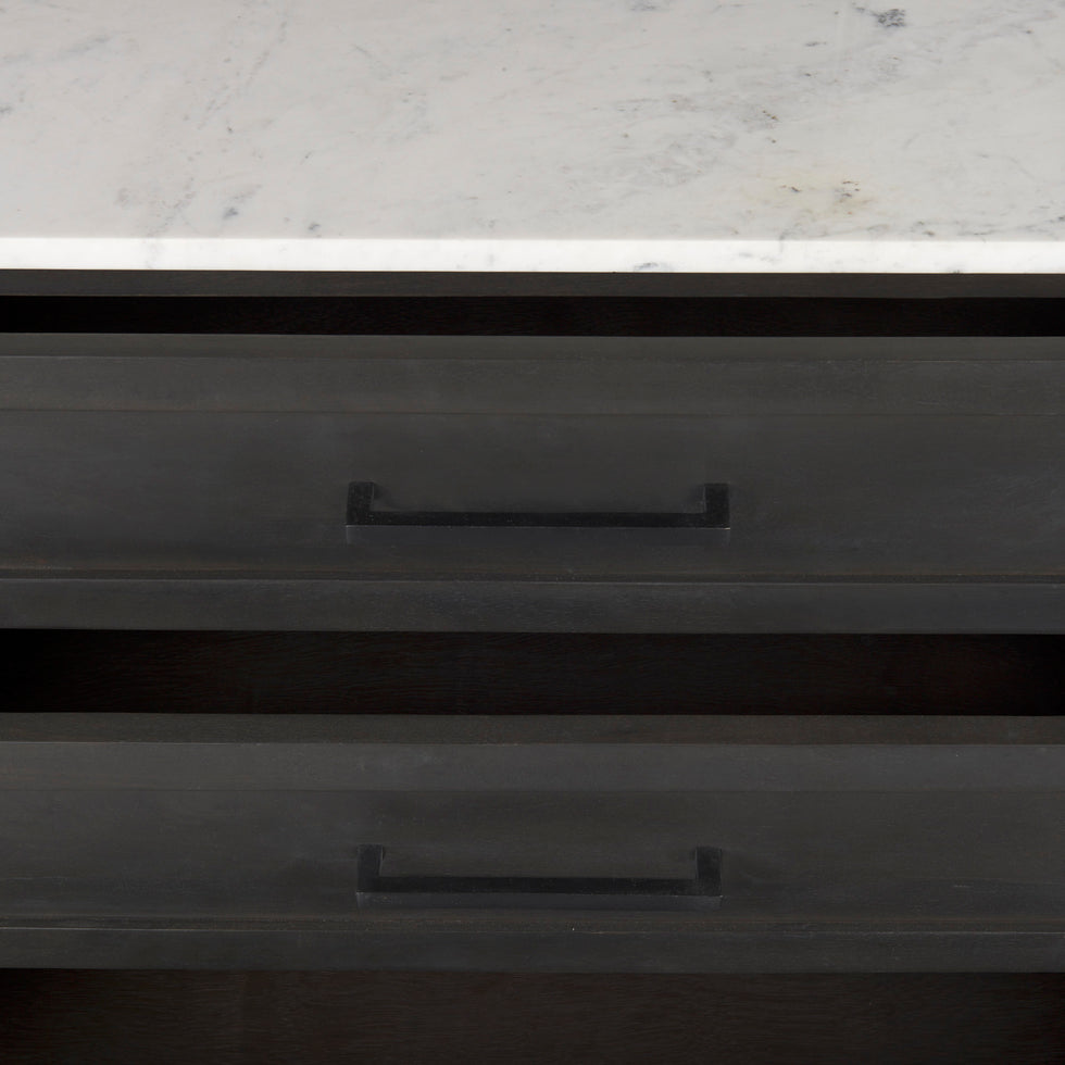 Mercana - Divina Sideboard in Black, Solid Wood