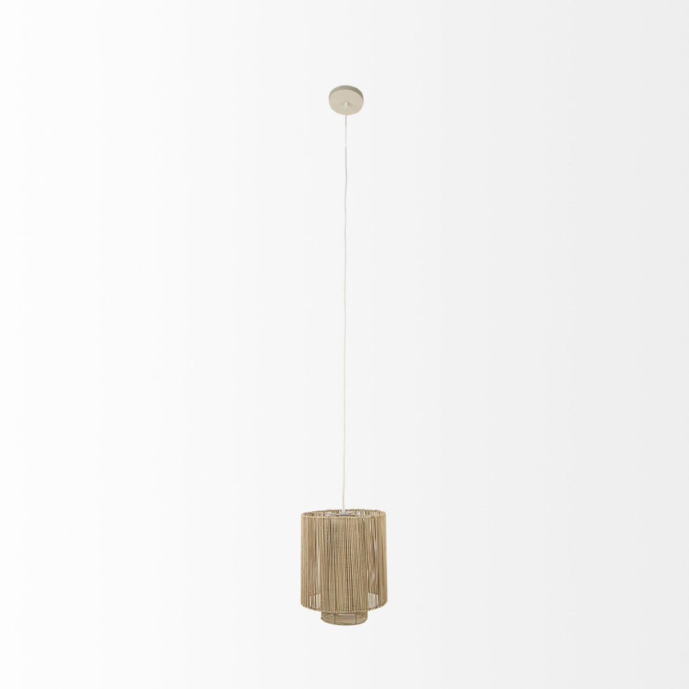 Mercana - Aviario Natural Cane Cylindrical Pendant Light