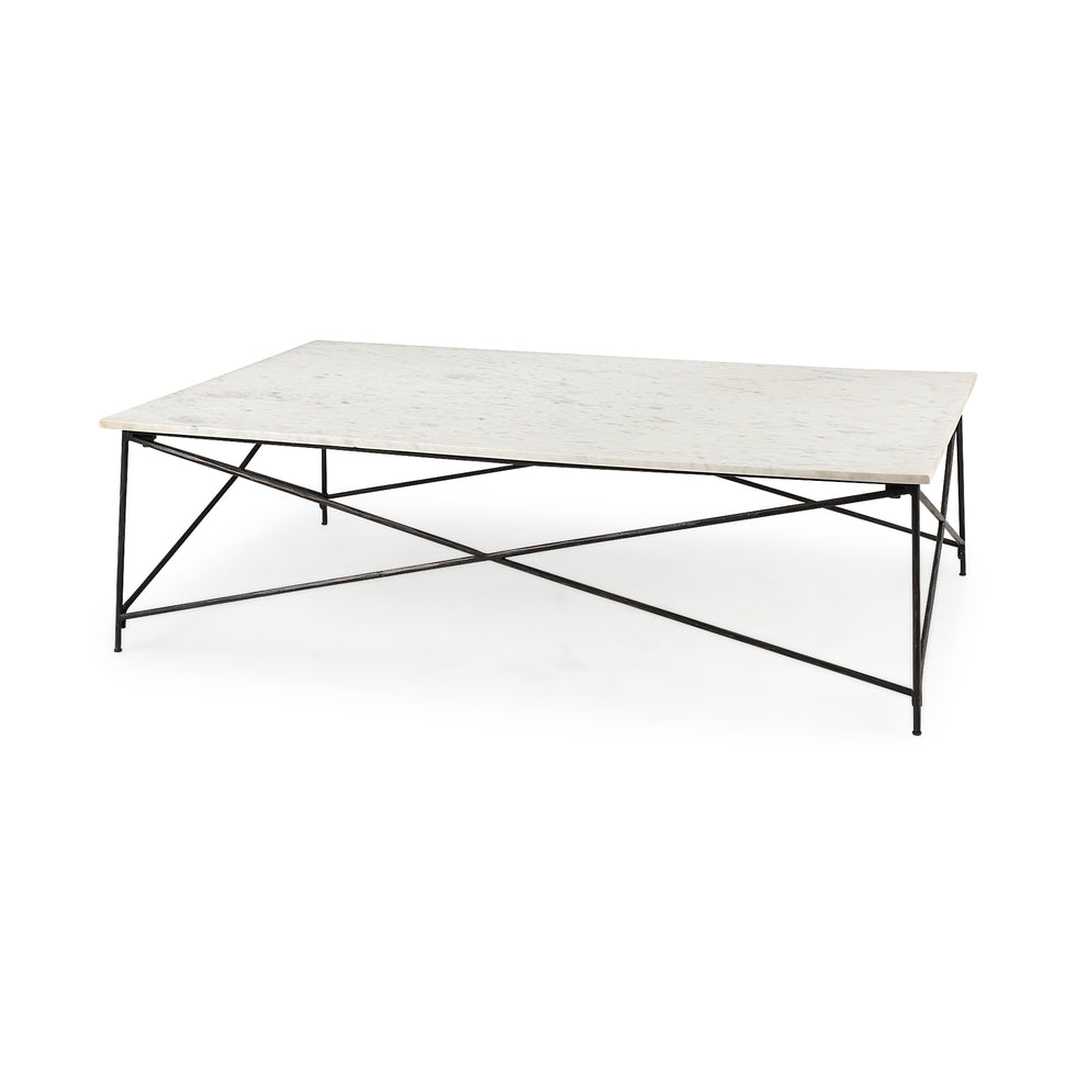 Mercana - Lorlei Coffee Table in White, Stone
