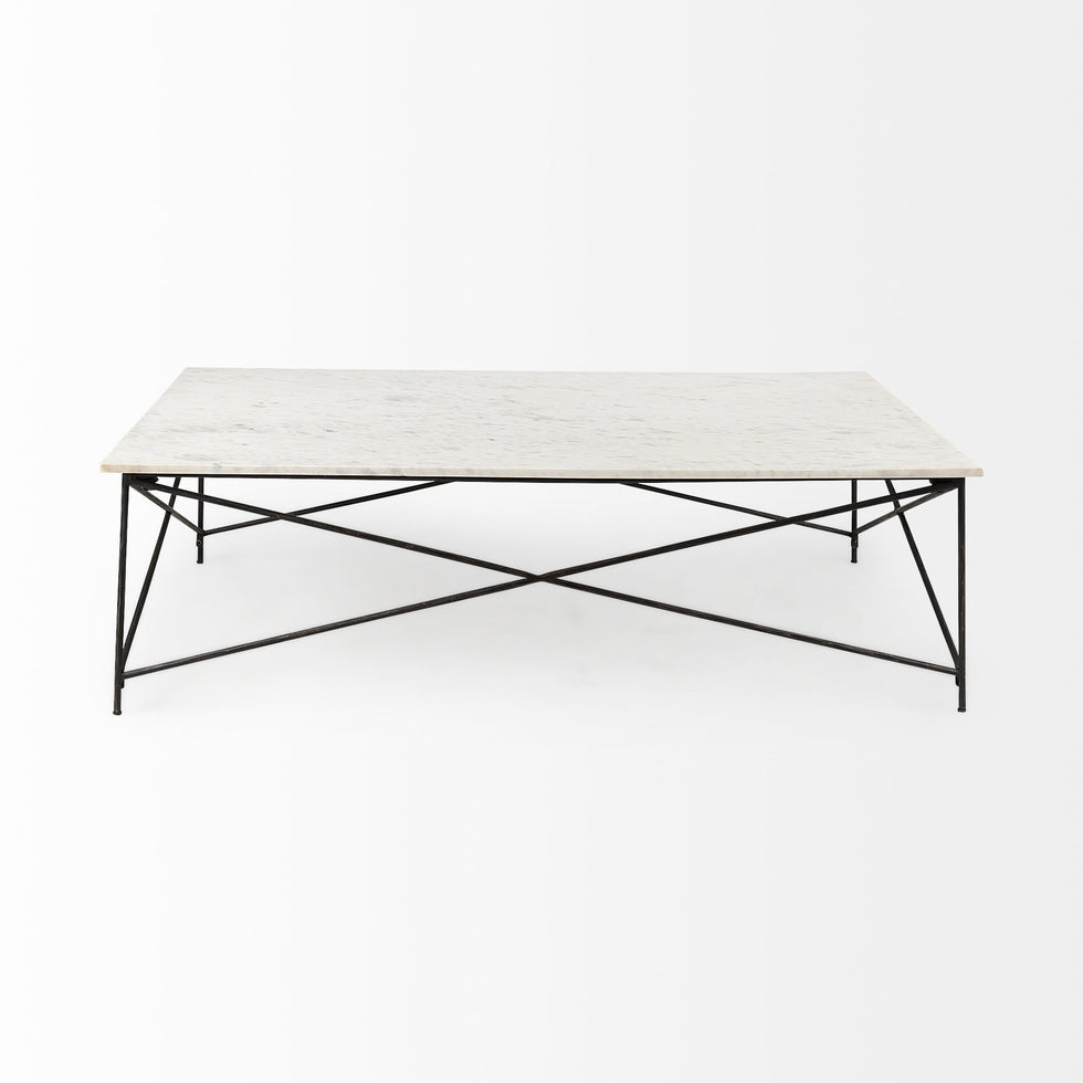 Mercana - Lorlei Coffee Table in White, Stone