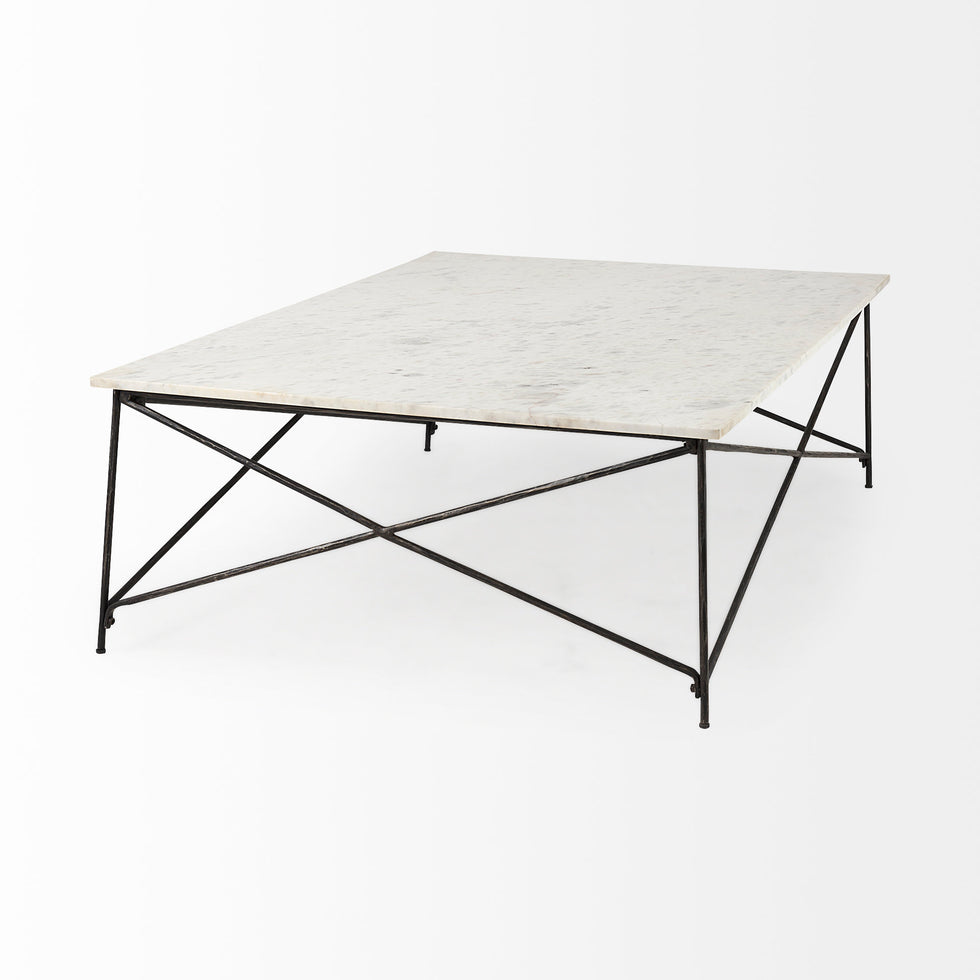 Mercana - Lorlei Coffee Table in White, Stone