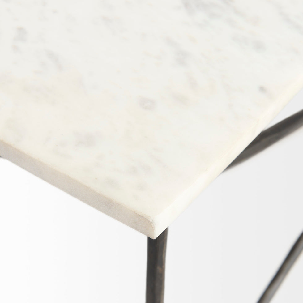 Mercana - Lorlei Coffee Table in White, Stone