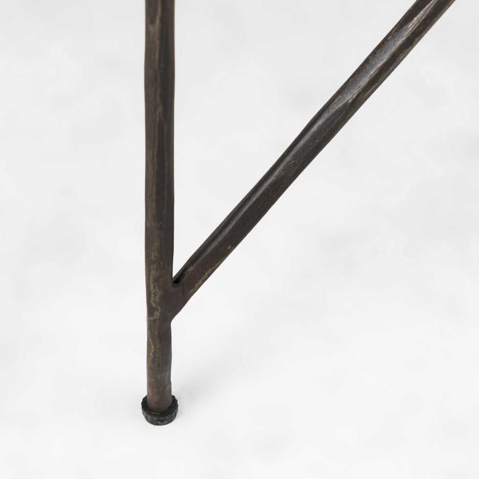 Mercana - Lorlei End Table in White, Stone