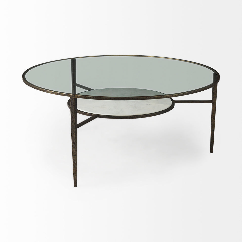 Mercana - Felicity Coffee Table in Gold, Metal