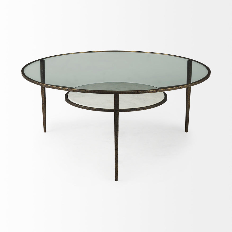 Mercana - Felicity Coffee Table in Gold, Metal
