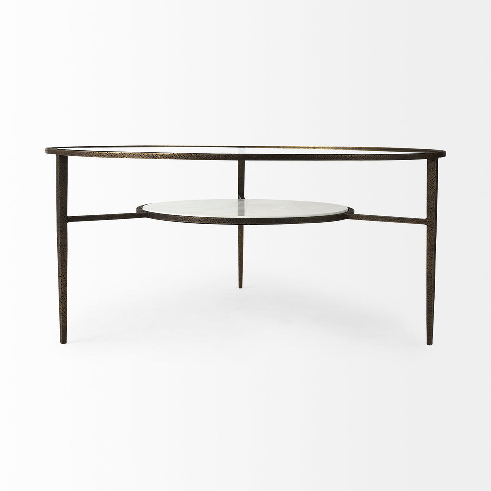 Mercana - Felicity Coffee Table in Gold, Metal