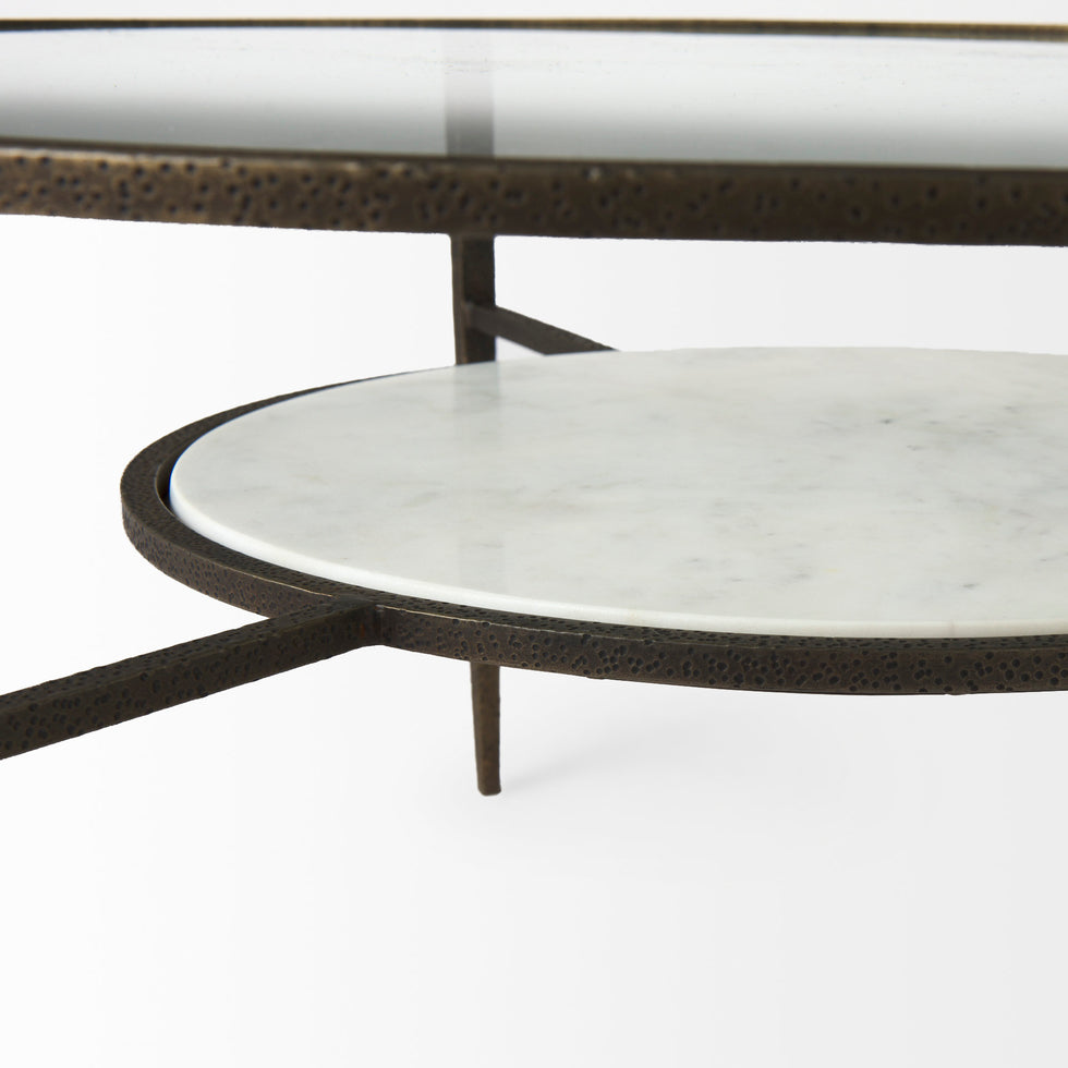 Mercana - Felicity Coffee Table in Gold, Metal