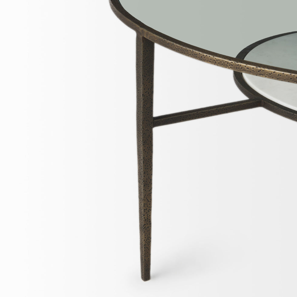 Mercana - Felicity Coffee Table in Gold, Metal