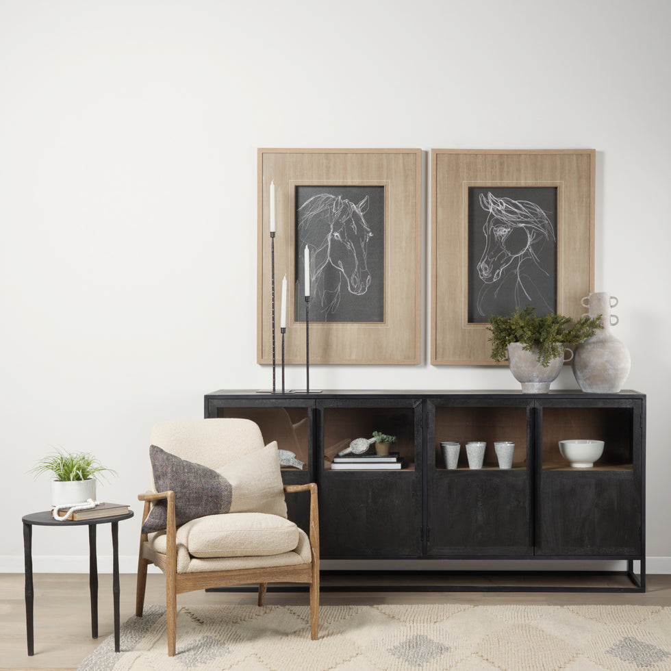 Mercana - Timothy Accent Table in Black, Metal