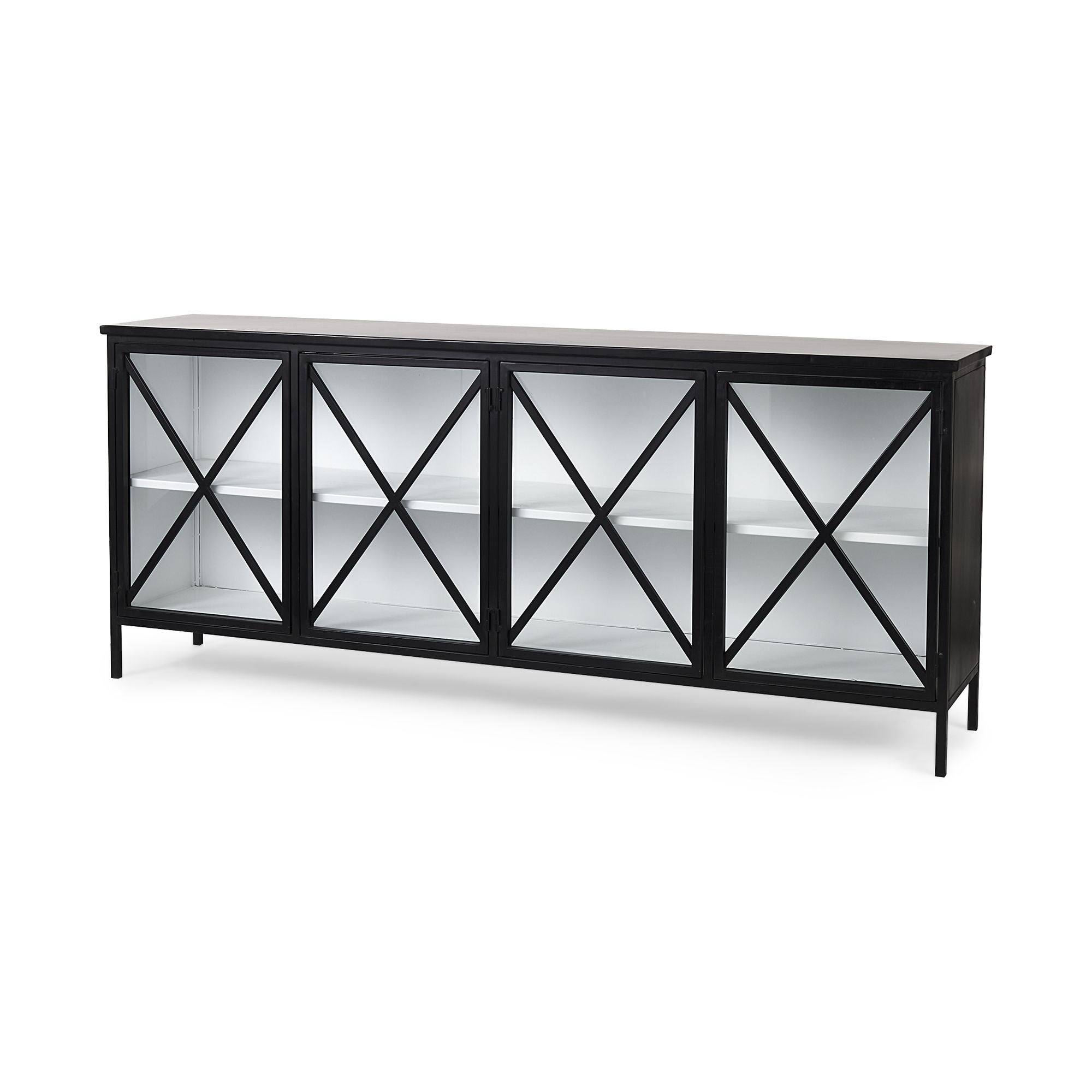 Mercana Aurelia Sideboard - Black/White, Metal