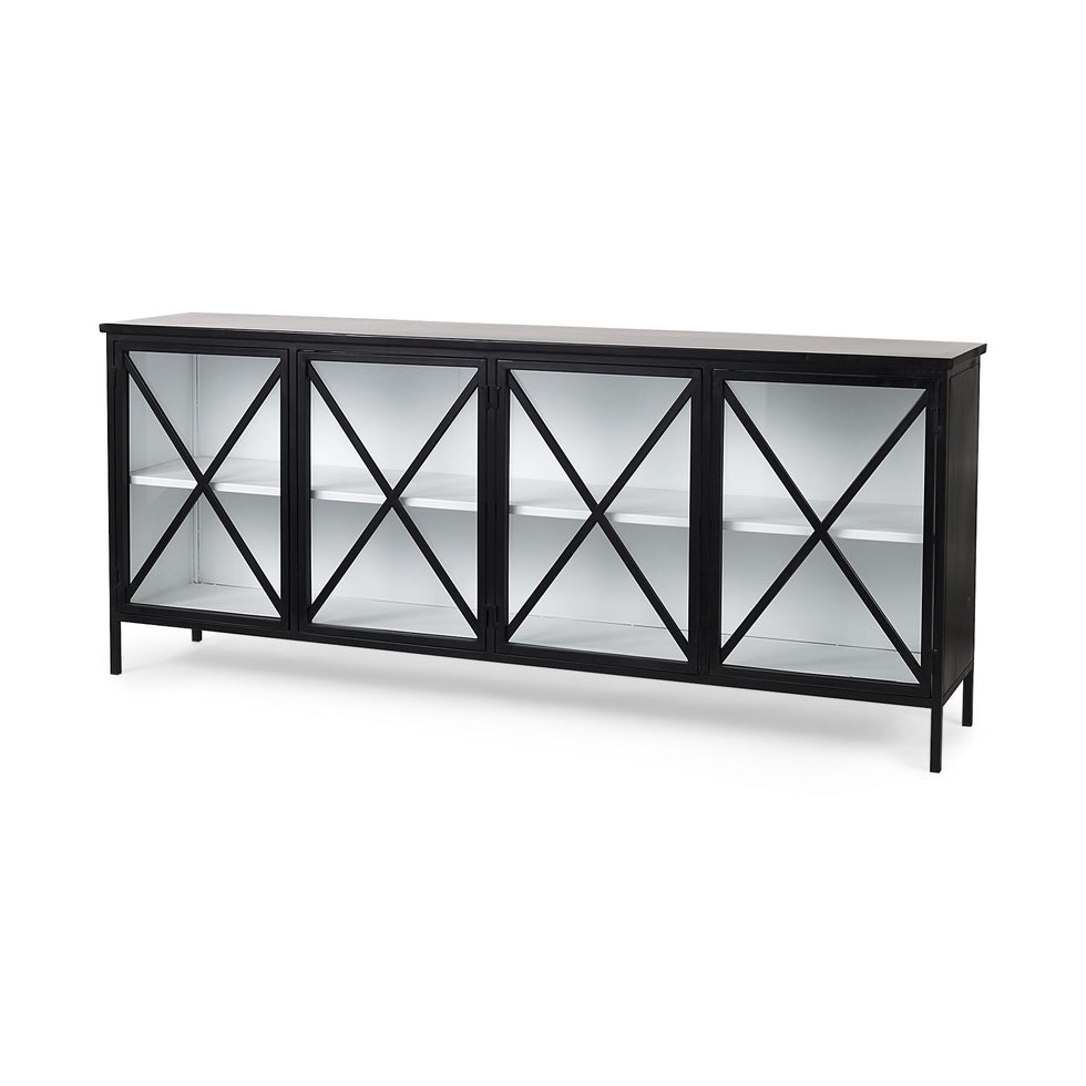 Mercana Aurelia Sideboard - Black/White, Metal