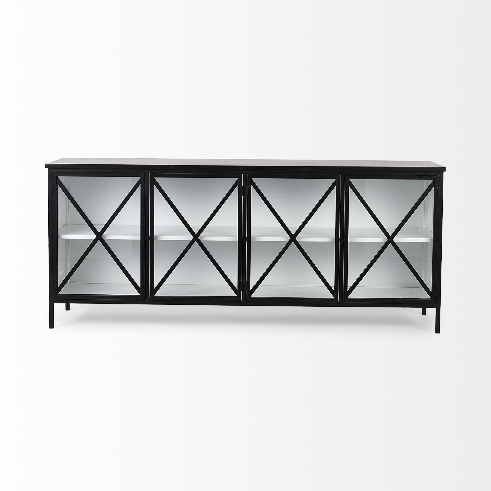 Mercana Aurelia Sideboard - Black/White, Metal