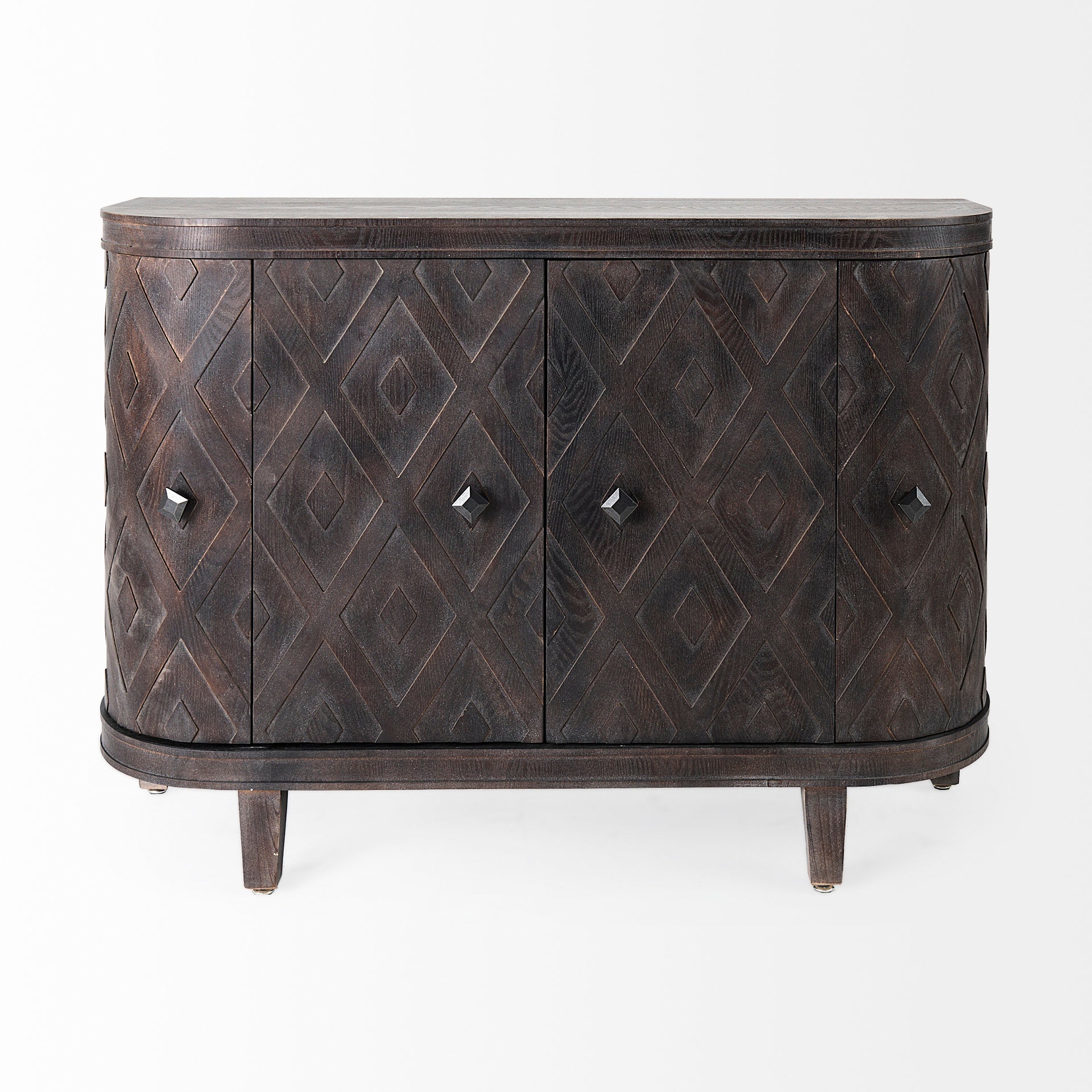 Mercana - Lennon Accent Cabinet in Brown, Solid + Manufactured Wood