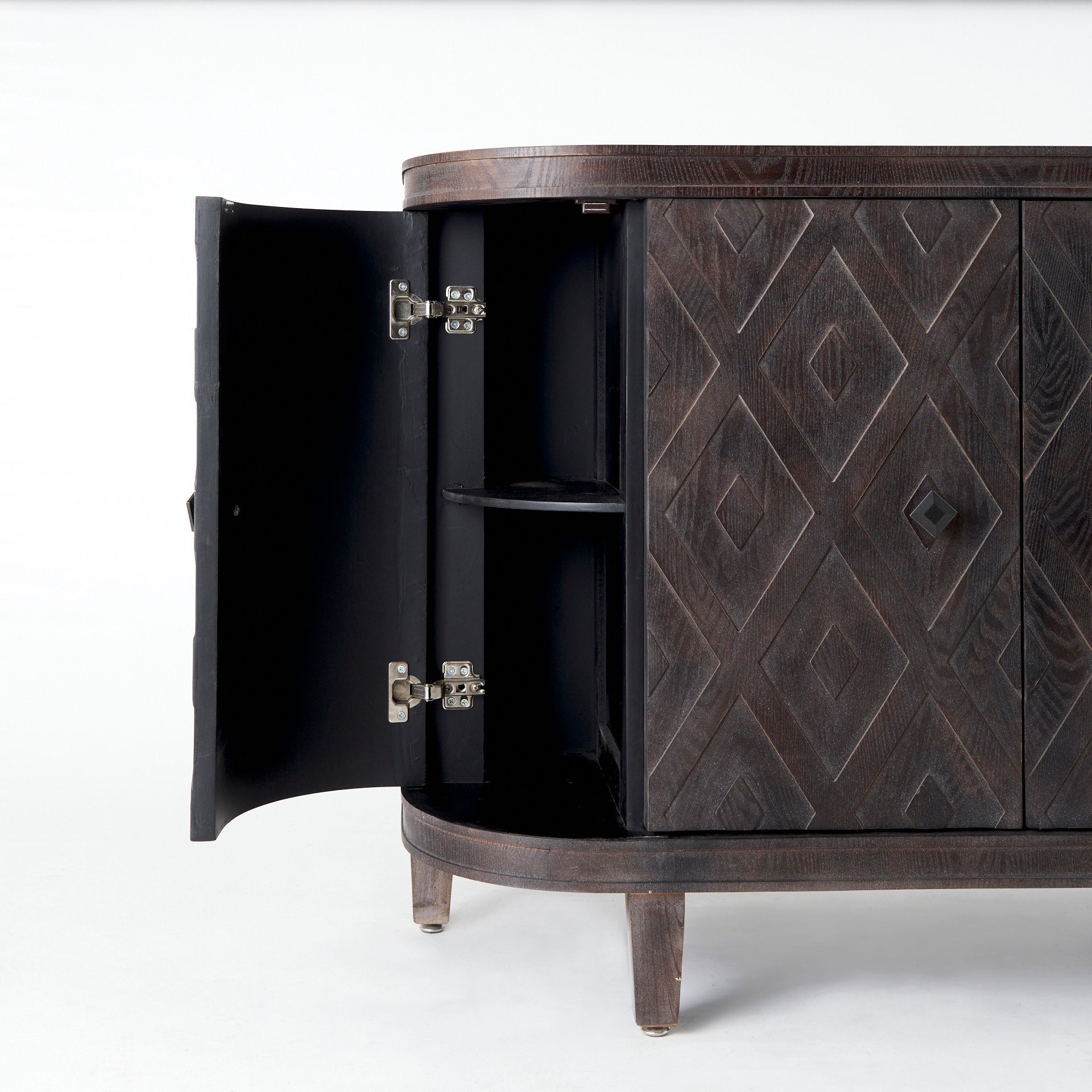 Mercana - Lennon Accent Cabinet in Brown, Solid + Manufactured Wood