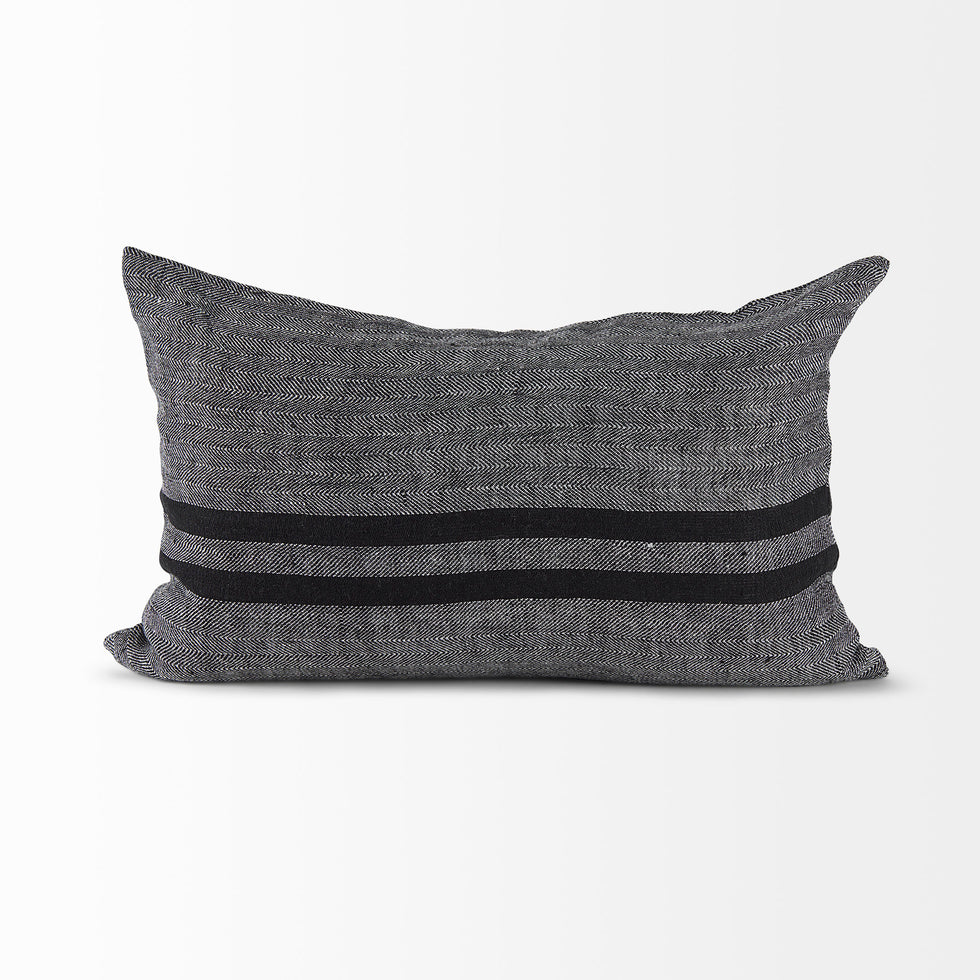 Mercana - Sibyl Pillow in Black, Fabric