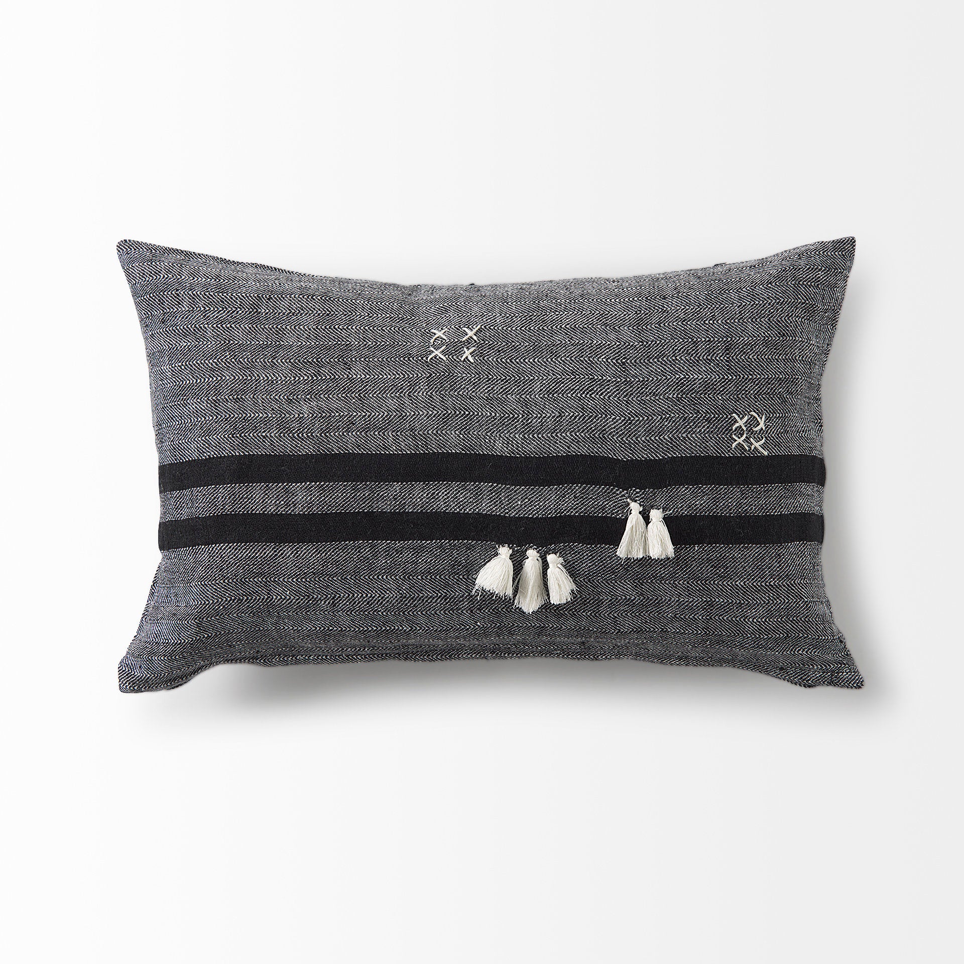Mercana - Sibyl Pillow in Black, Fabric
