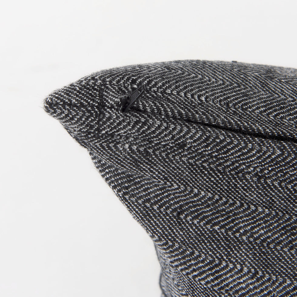 Mercana - Sibyl Pillow in Black, Fabric