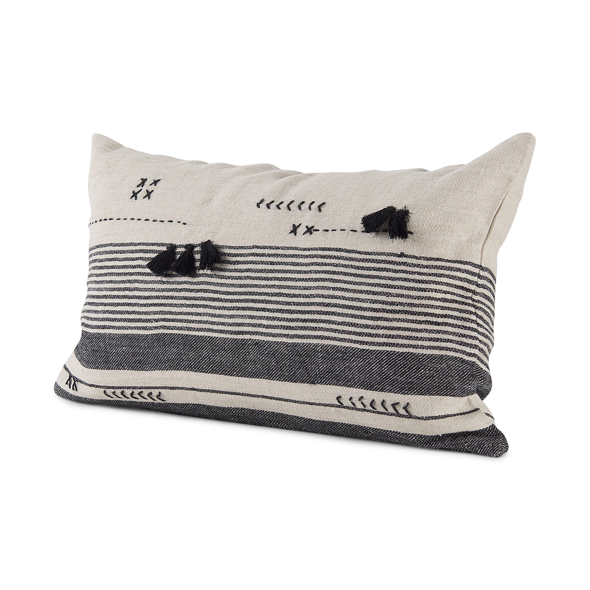 Mercana - Thalia Pillow in Black, Fabric