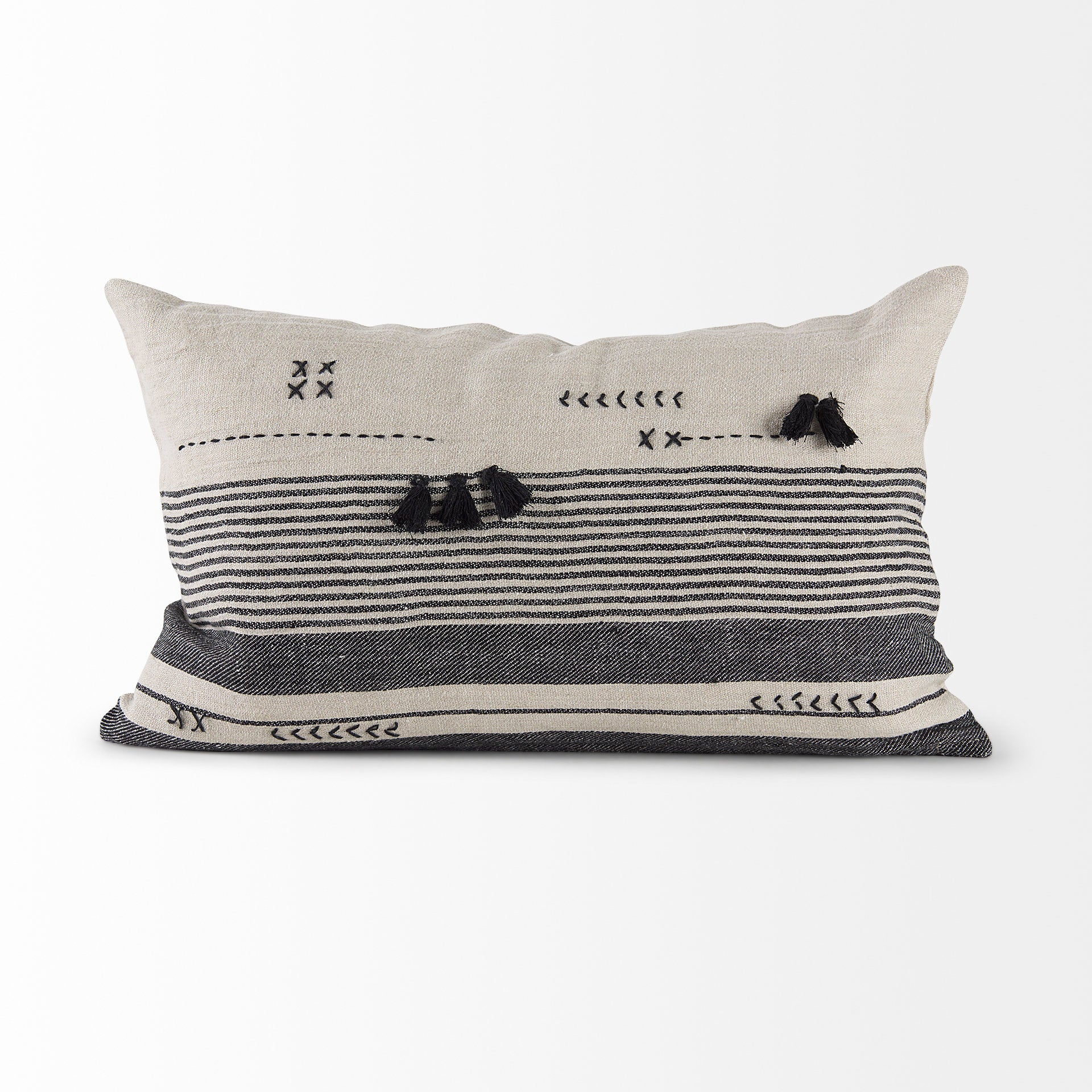 Mercana - Thalia Pillow in Black, Fabric