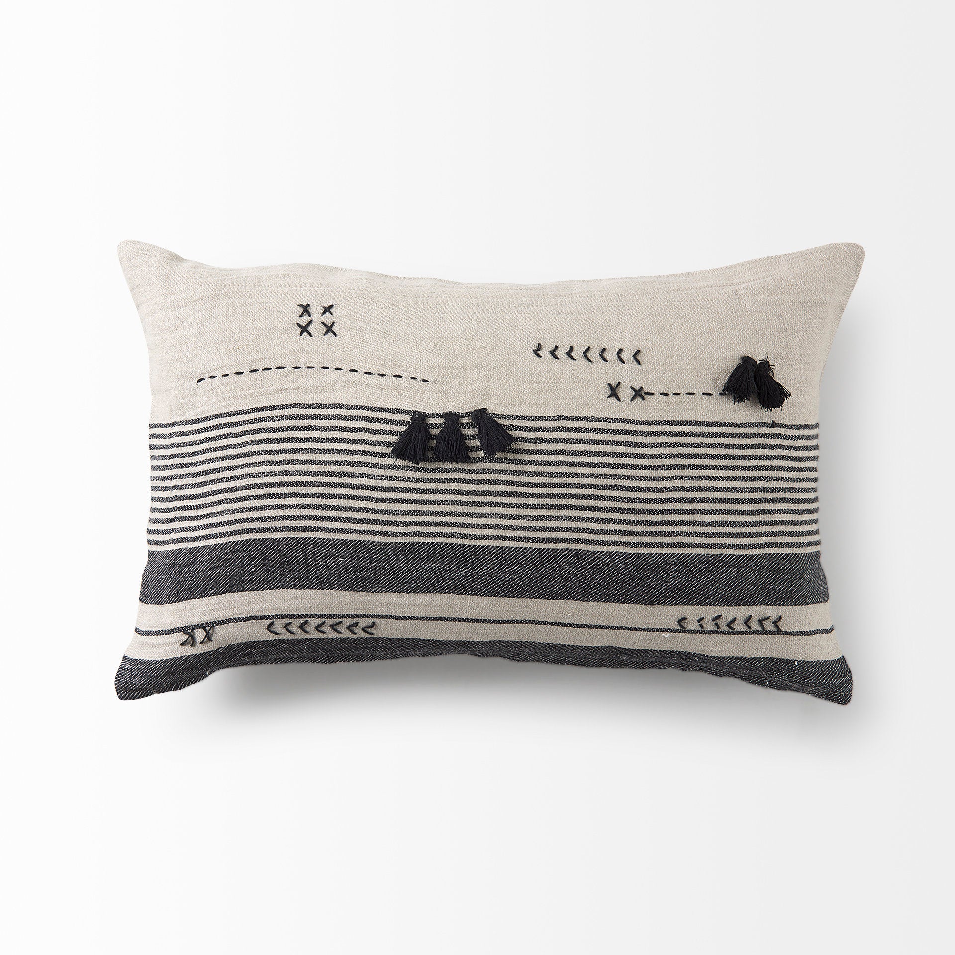 Mercana - Thalia Pillow in Black, Fabric