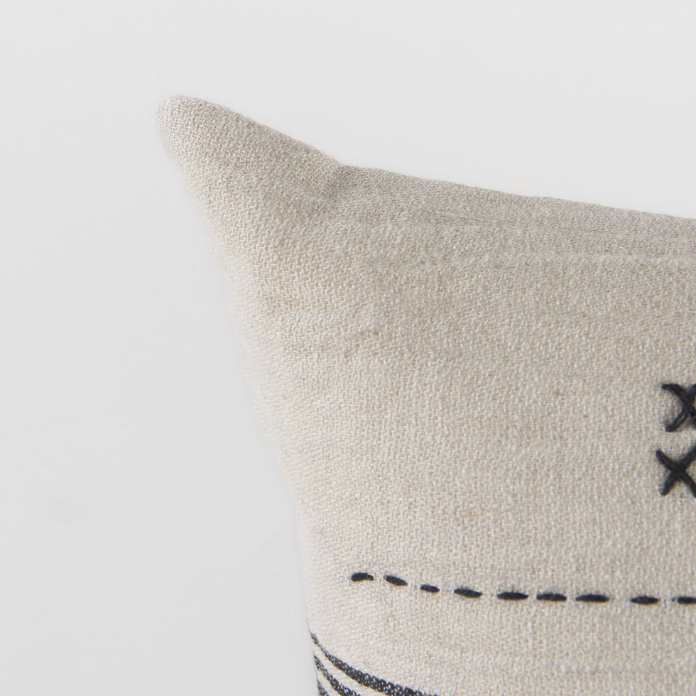 Mercana - Thalia Pillow in Black, Fabric