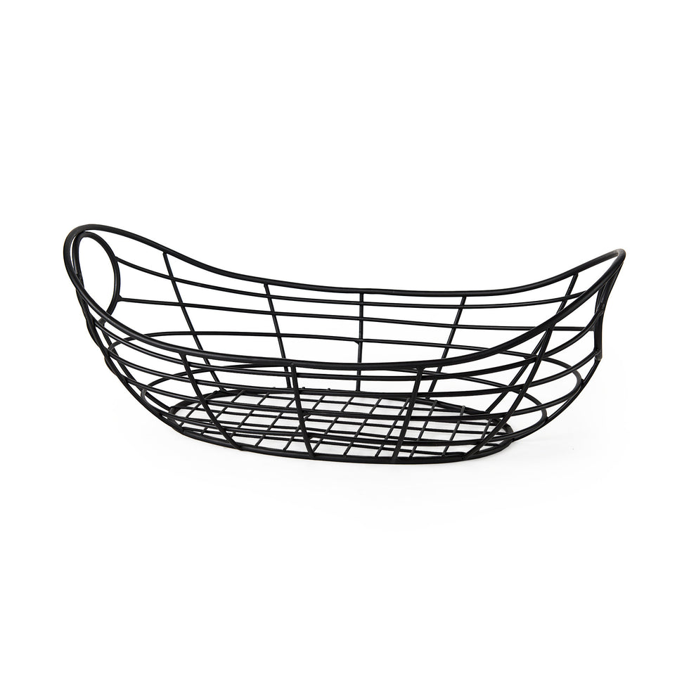 Mercana - Mateo Basket in Black, Metal