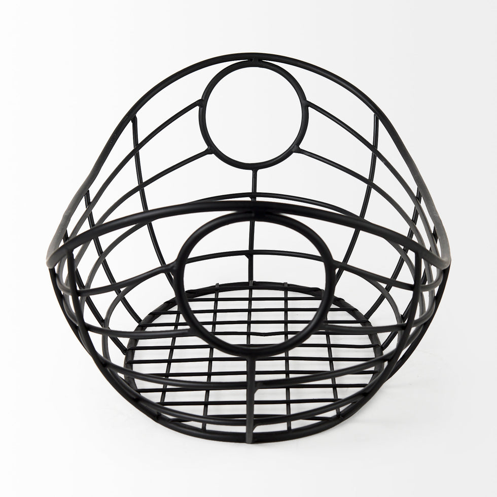 Mercana - Mateo Basket in Black, Metal