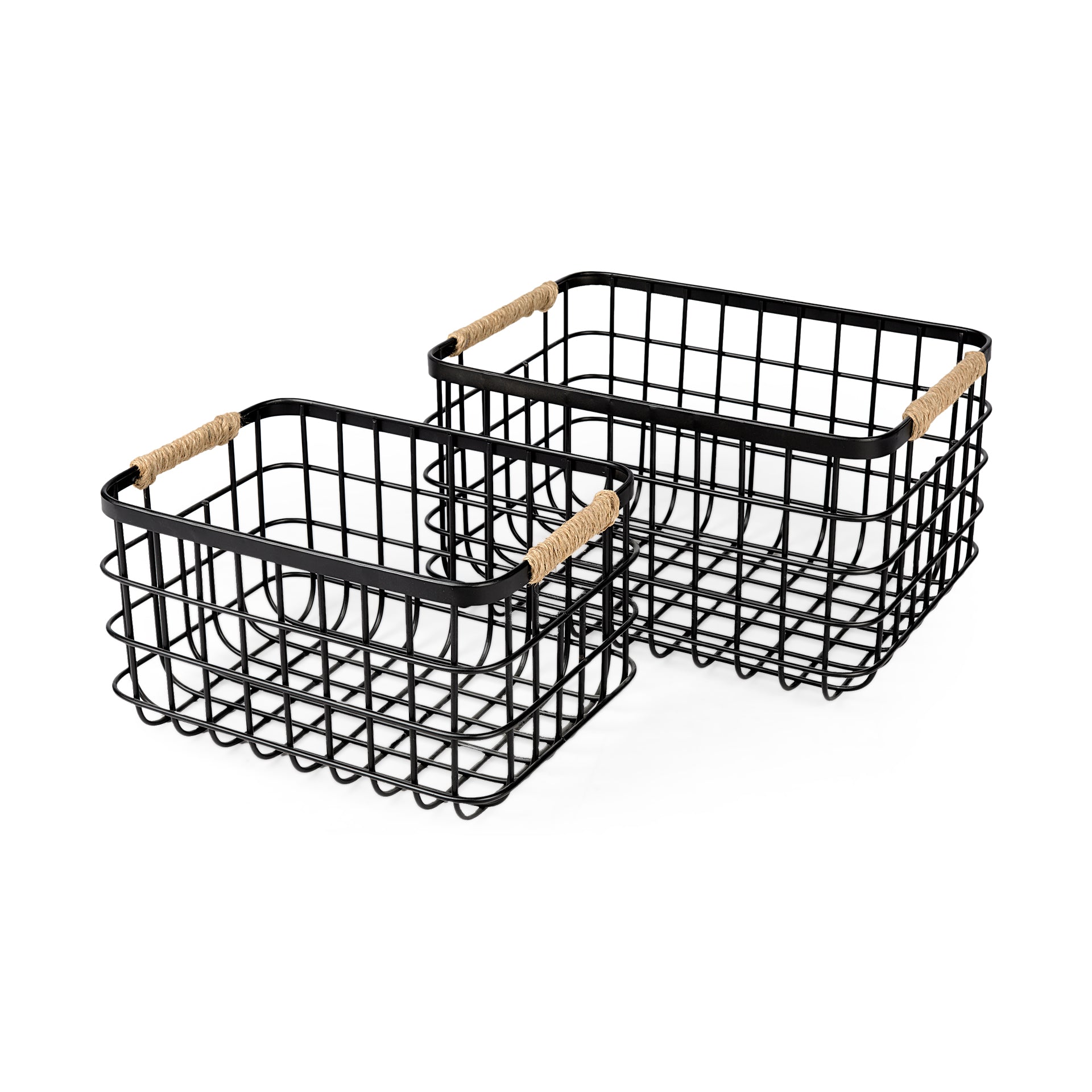 Mercana - Marius Basket in Black, Metal