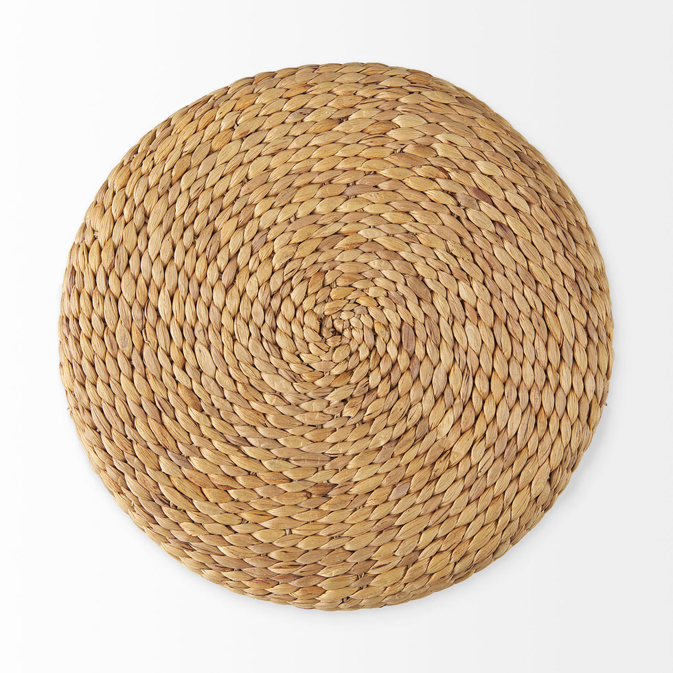 Mercana - Maya Pouf in Brown, Seagrass