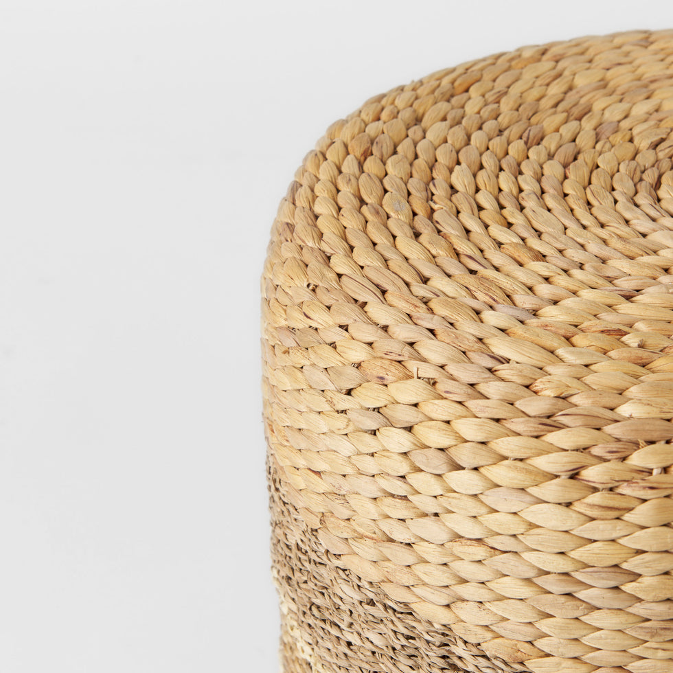 Mercana - Maya Pouf in Brown, Seagrass