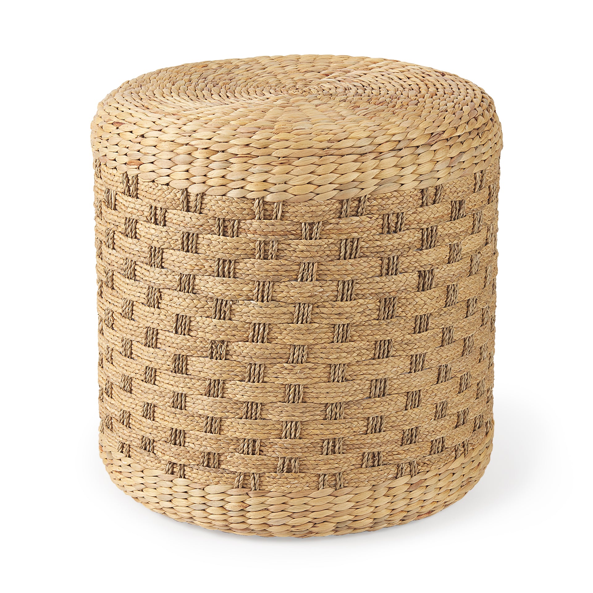 Mercana - Michelle Pouf in Brown, Seagrass
