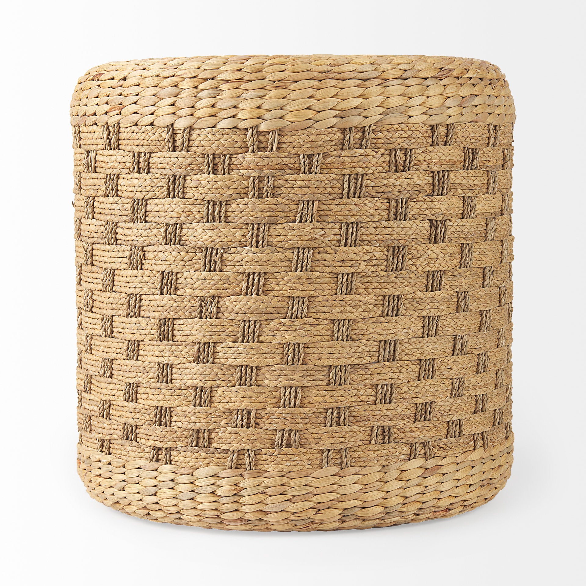 Mercana - Michelle Pouf in Brown, Seagrass