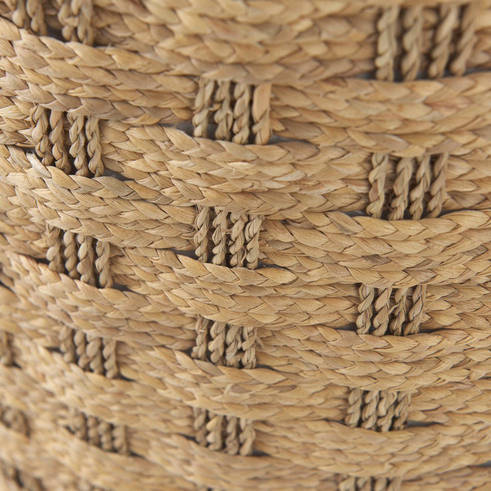 Mercana - Michelle Pouf in Brown, Seagrass