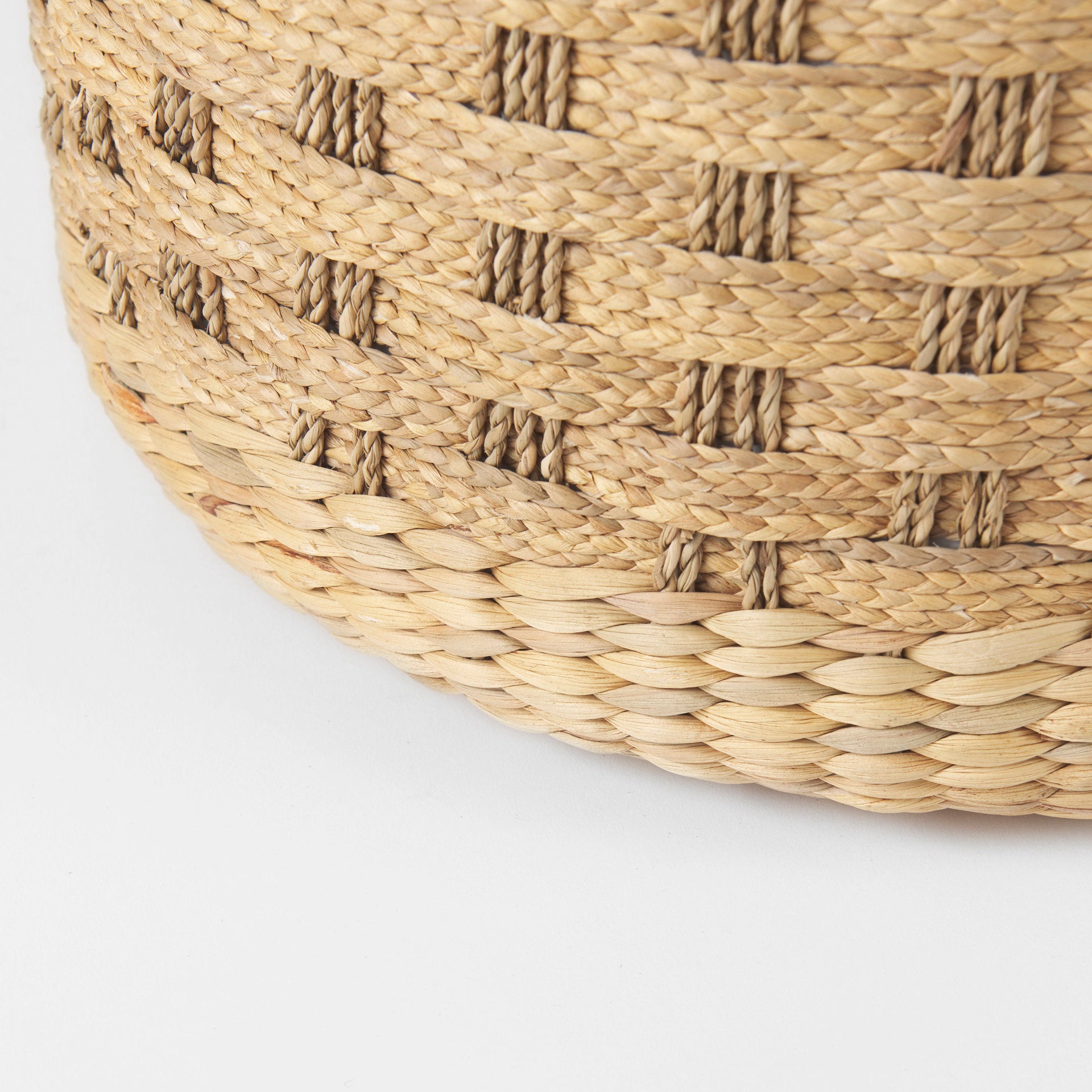 Mercana - Michelle Pouf in Brown, Seagrass