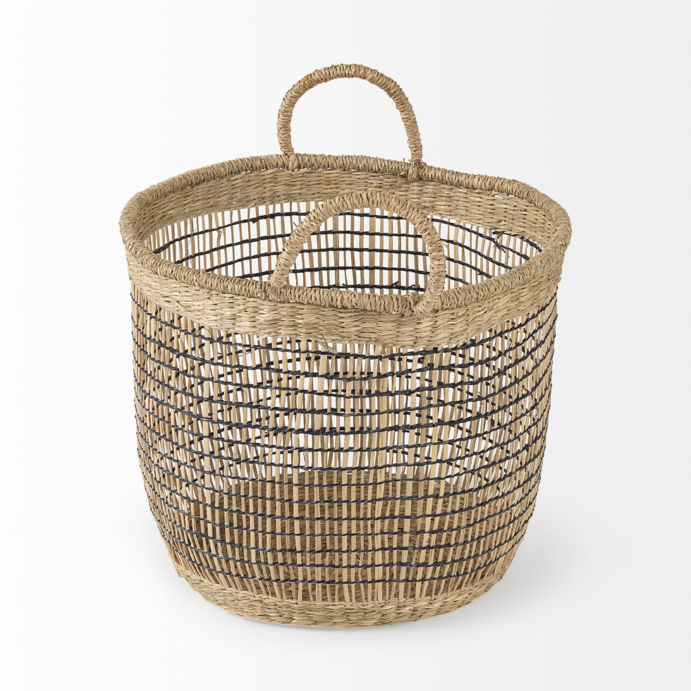 Mercana - Triopas Basket in Brown, Seagrass