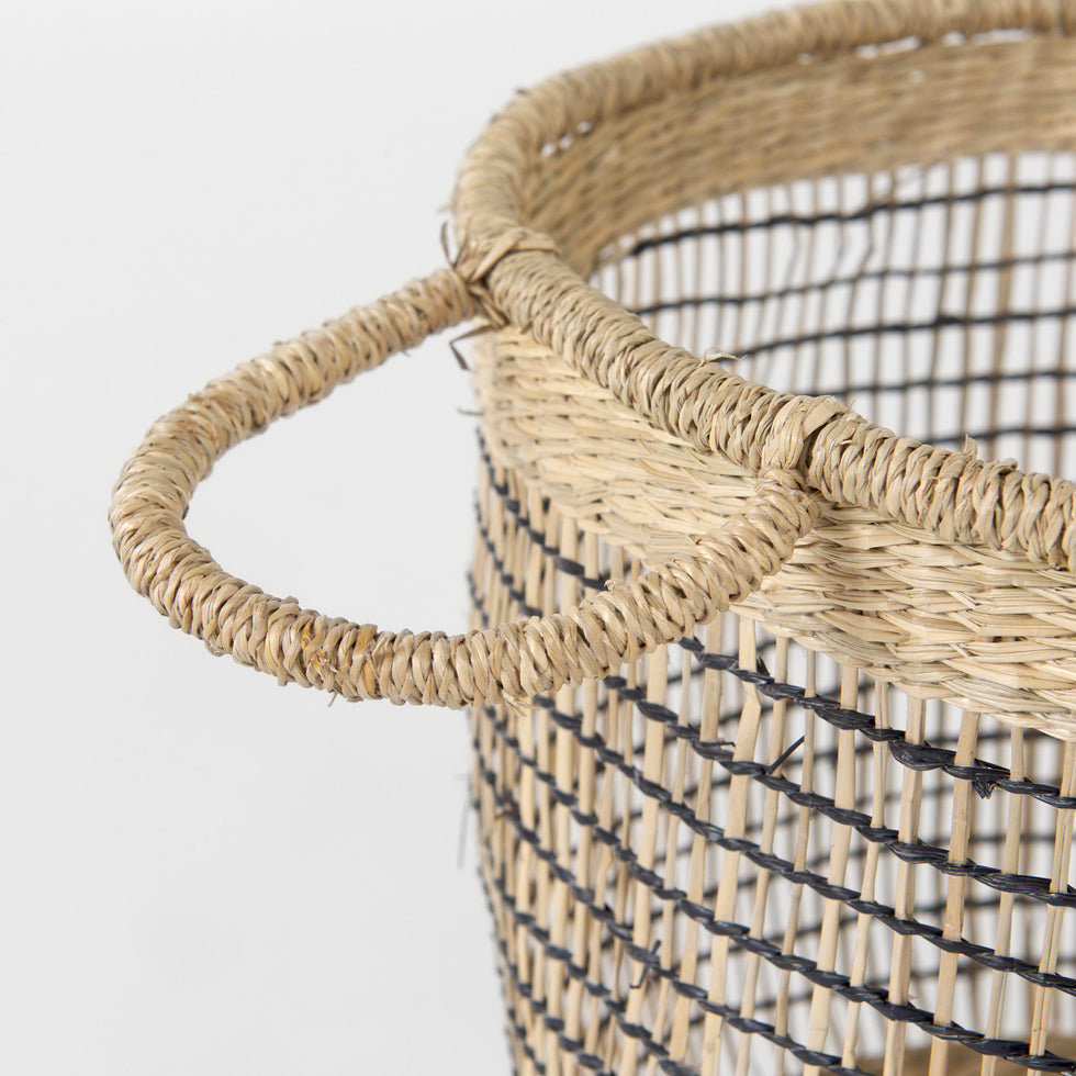 Mercana - Triopas Basket in Brown, Seagrass